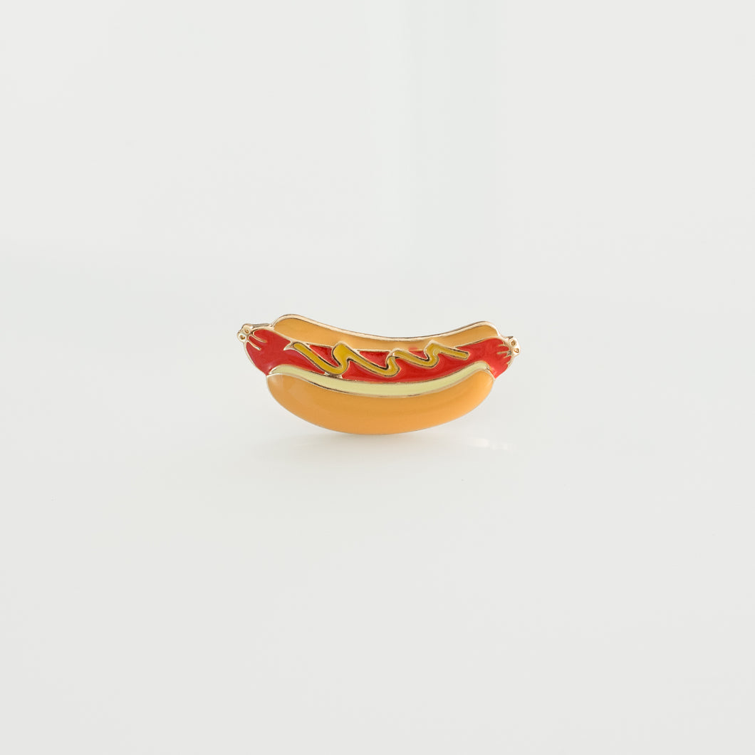 Hotdog Hard Enamel Lapel Pin